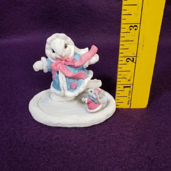 Patchville Bunnies Christina w/ original box 1995 Easter Bunny Rabbit Skating - Picture 2 of 7
